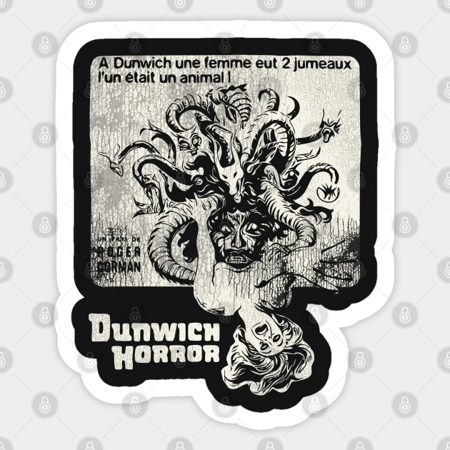 Dunwich Horror - 70s Cult Classic Sci-Fi Movie Sticker by darklordpug